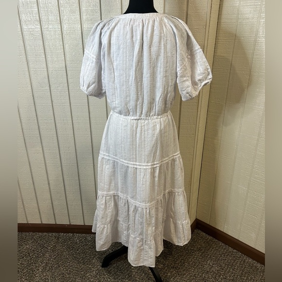 Betsey Johnson Spectator Puff Sleeve Midi Dress, size medium. - Picture 3 of 7